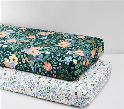 Rifle Paper Co. Floral Crib Fitted Sheets, 2-Pack | Pottery Barn Kids