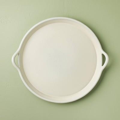 17.5 Oversized Ceramic Tray with Handles Cream - Hearth & Hand™ with Magnolia : Target