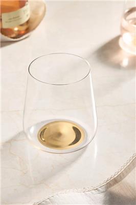 Morgan Metallic Stemless Wine Glasses, Set of 4 | Anthropologie