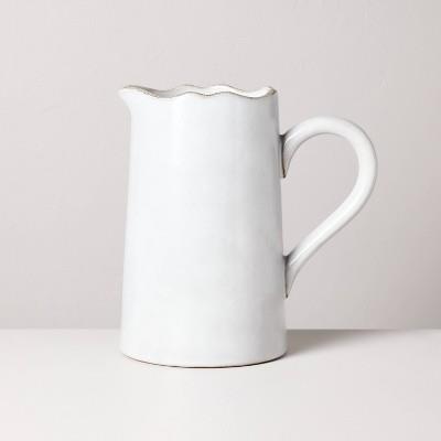 Carved Edge Pitcher Cream - Hearth & Hand™ with Magnolia : Target