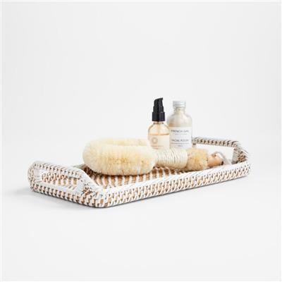 Sedona White Vanity Tray   Reviews | Crate and Barrel