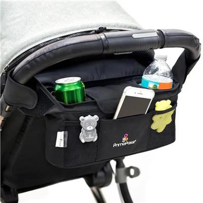 Primo Passi - Baby Stroller Handle Organizer, Black