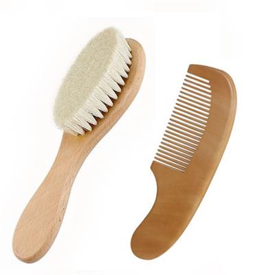 Baby Hair Bush Comb Set Nature Wood with Soft Bristle for Newborns/Toddlers | Shop Today. Get it Tomorrow! | takealot.com