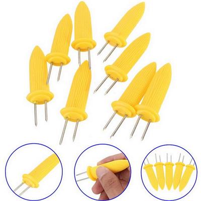 Max Choice Corn Holders, Stainless Steel Prongs, BBQ Skewers, 12 Pack, Ergonomic Design - Walmart.co