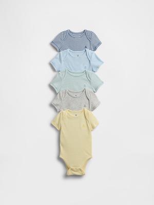 Baby First Favorites TinyRib Bodysuit (5-Pack) | Gap