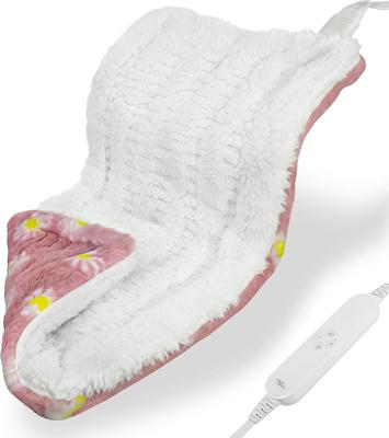 Amazon.com: GOQO TOMO Heating Pad, 12 x 24 Inch, Pink Floral Pattern, Machine Washable, 8 Timer Settings, 12 Heat Levels, for Back Pain Relief-P01 : H