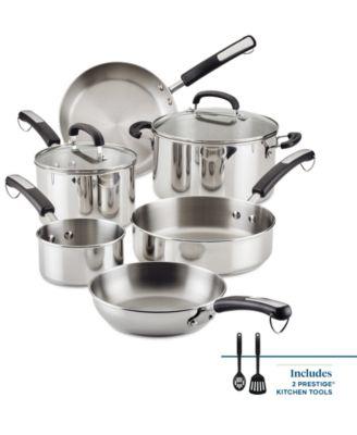 Farberware Brilliance Stainless Steel 10-Pc. Cookware Set - Macys