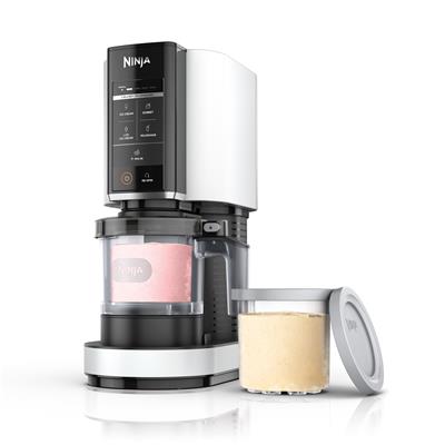 Ninja CREAMi Ice Cream Maker, for Mix-ins, Milkshakes, Sorbet, 5 One-Touch Programs, (2) 16 Oz Pint Containers & Lids, NC300WH White - Walmart.com
