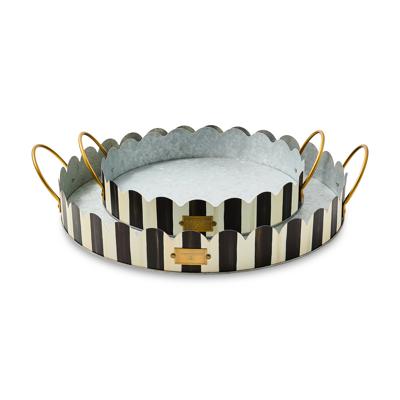 MacKenzie-Childs | Courtly Stripe Serving Trays, Set of 2