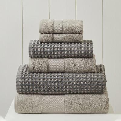 Modern Threads Cobblestone 6-pc Yarn Dyed Towel Set : Target