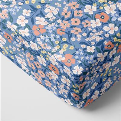 Petite Petals Fitted Crib Sheet | Little Sleepies