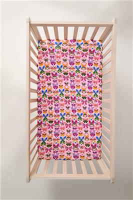 Flutter Garden Fitted Crib Sheet | Little Sleepies