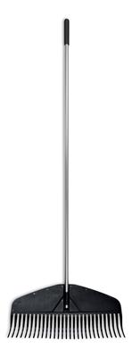 Fiskars Heavy-Duty Resin Tines Aluminum Leaf Rake, 24-in