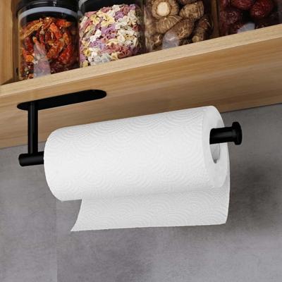 Toilet Paper Holder Self Adhesive, Stainless Steel Wall Mounted Tissue Rack, No Punching Toilet Paper Roll Holder for Bathroom, Kitchen Paper Towel Ra