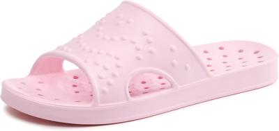 Amazon.com | shevalues Shower Shoes for Women Men with Arch Support Quick Drying Pool Slides Lightweight Beach Sandals with Drain Holes, Pink 8-9 Wome