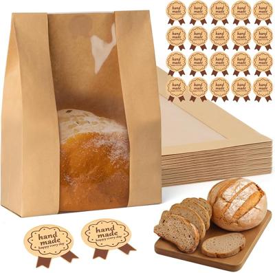 Amazon.com: FUNFERY 30 Pcs Sourdough Bread Bags for Home Made Bread Sourdough,Large Paper Bags for Breads Gifting with Window & Cute Seal Stickers,Loa