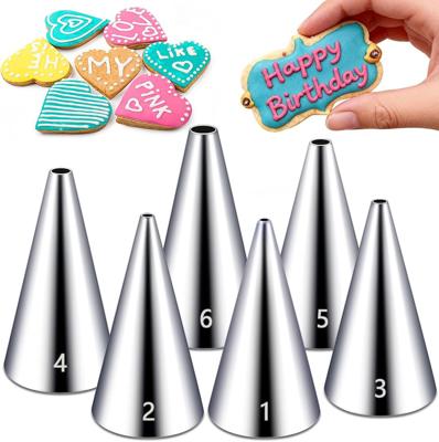 Amazon.com: Suuker Round Piping Tips Set, Seamless Stainless Steel Icing Tips Cupcake Frosting Nozzles Small Cake Decorating Tip, Cake Writing Tool fo