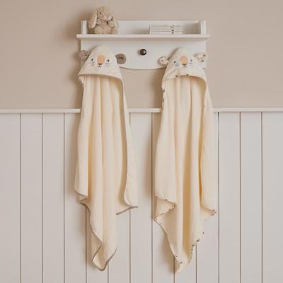 Puggle Wild at Heart Hooded Towels 2 Pack – Safari/White | The Nursery Store