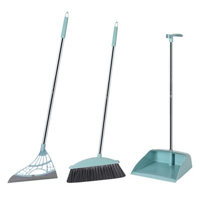 EGNMCR Mop Broom Broom and Dust Pan Long Handle Brooms And Dustpan, Squeegee Set For Office, Home, School, Hotel, Bar, Kitchen, Lobby, Floor. brooms d