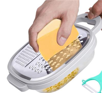 Cheese Grater Easy to Use Graters for Kitchen Cheese Grater With Container And Lid For Cheese, Vegetables, Ginger, Grater - Walmart.ca
