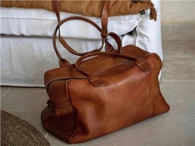 Vintage Leather Weekend Bag - Cognac - Etsy UK