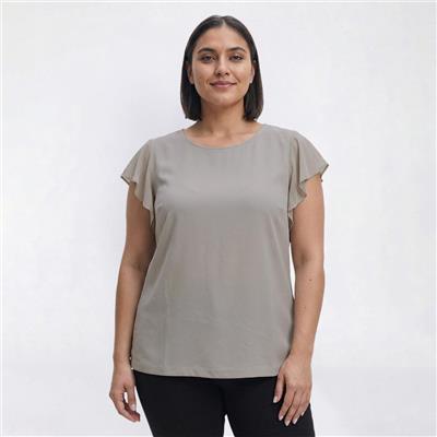 Plus Size Preswick & Moore® Solid Mix Media Blouse