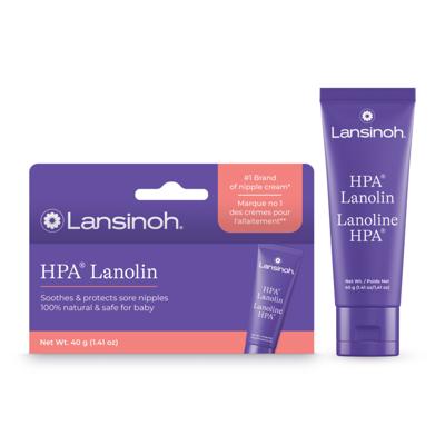 Lansinoh HPA Lanolin Nipple Cream, Soothes and Protects Sore, Dry Nipples, Breastfeeding Essentials, 40 Grams, Safe for Baby and Mom - Walmart.ca