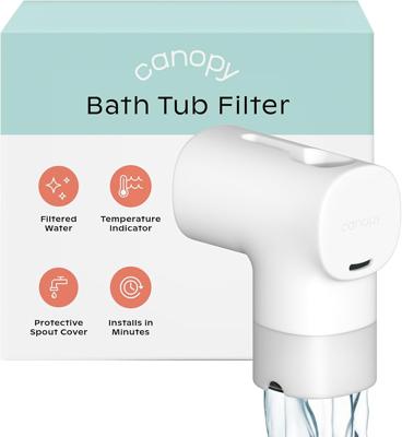 Amazon.com: Canopy Baby Bath Tub Filter – Gentler Water Filtration for Delicate Skin | Reduces Chlorine & Irritants | BPA-Free Silicone Spout Cover |
