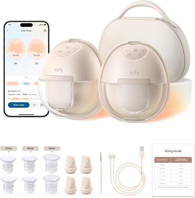 Amazon.com : eufy Security Heated Wearable Breast Pump S1 Pro, Slim Hands-Free with Industry-Leading HeatFlow Tech, Wireless Charging Case, App-Contro