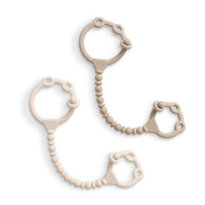 Itzy Ritzy Beaded Toy Straps - 2pk: Silicone, BPA-Free, Pacifier Clips : Target