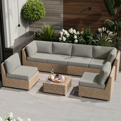 14 Pieces 3 Outdoor Replacement Cushion Sets For Patio Furniture(Set Of 6 Cushion , 6 Backrests , 2 Coner Cushions) | Wayfair CA
