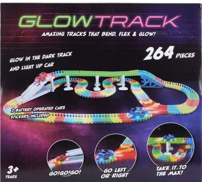 264 Piece Glow Track play Set