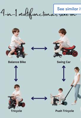 nadle 4-in-1 Swing Car | BIG W