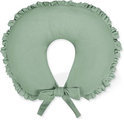 Amazon.com: Muslin Nursing Pillow Cover, Breathable & Soft Ruffle Nursing Covers for Breastfeeding Pillows, Comfortable Pillow Slipcover with Extended