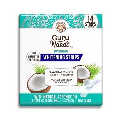 GuruNanda Sig-Nature Whitening Strips - 14ct : Target