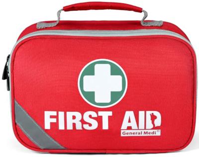 General Medi 2-in-1 First Aid Kit (215 Piece Set) + 43 Piece Mini First Aid Kit -Includes Ice(Cold) Pack, Moleskin Pad and Emergency Blanket for Trave