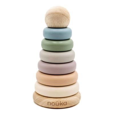 Nouka - Wood & Silicone Stacker | West Coast Kids
