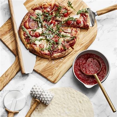Brass Pizza Ladle, Flat Bottom | Williams Sonoma