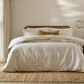 The Linen Yard Hebden Reversible 100% Cotton Duvet Cover & Pillowcase Set | Dunelm