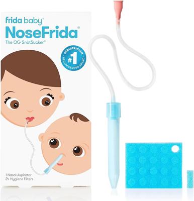 Amazon.com: Frida Baby NoseFrida SnotSucker for Baby, Nasal Aspirator for Baby, Nose Sucker Baby Nasal Aspirator for Baby, Congestion Relief with 24 E
