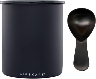 Amazon.com: Airscape Kilo Coffee Storage Canister & Scoop Bundle - Large Food Container - US Patented Airtight Lid 2-Way Valve Preserve Food Freshness