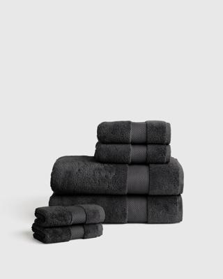 Turkish Ultra Plush Bath Towel Bundle in Charcoal