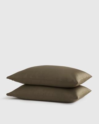 Bamboo Pillowcase Set in Dusty Olive