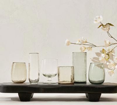 Hammered Glassware Collection | Stemless Wine Glasses