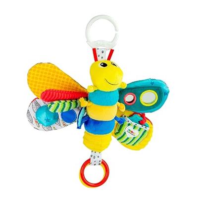 Amazon.com : Lamaze Clip On Car Seat and Stroller Toy - Freddie the Firefly - Includes Lady Bug Teether - High Contrast Sensory Crinkle Toys for Babie