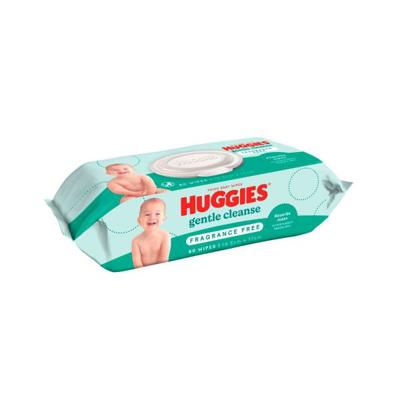 Buy Huggies Gentle Cleanse Baby Wipes Fragrance Free 80 Pack | Coles