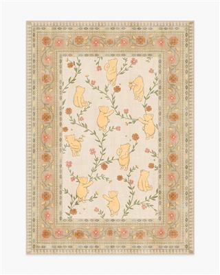 Poohs Meadow Cream Multicolor Rug | Ruggable CA