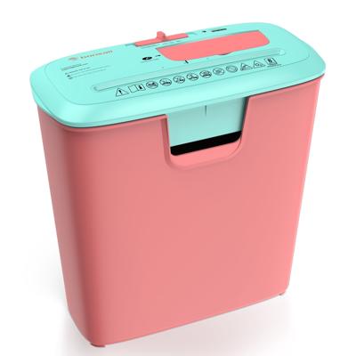 Bonsaii 8-Sheet Document Shredder, Strip Cut, 3.4-Gallon Wastebasket, Pink and Green - Walmart.com