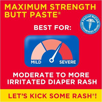 Amazon.com: Boudreaux’s Butt Paste Max Strength Diaper Rash Cream for Baby, Ointment With Zinc Oxide, 4 oz Tube : Baby