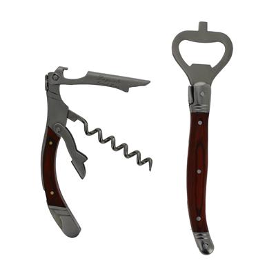French Home Laguiole 2 Piece Bar Opener Set with Pakkawood Handles